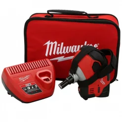 Nail Guns Milwaukee M12 12-Volt Lithium-Ion Cordless Palm Nailer Kit With (1) 1.5Ah Battery, Charger And Tool Bag