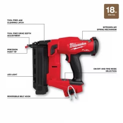 Nail Guns Milwaukee M18 FUEL 18-Volt Lithium-Ion Brushless Cordless Gen II 18-Gauge Brad Nailer (Tool-Only) -flashlights Shop unnamed file 73
