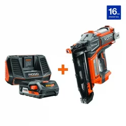 Nail Guns RIDGID 18-Volt Cordless Brushless HYPERDRIVE 16-Gauge 2-1/2 In Straight Nailer, 2 Ah Battery, Charger, Nails, Belt Clip And Bag -flashlights Shop unnamed file 1005