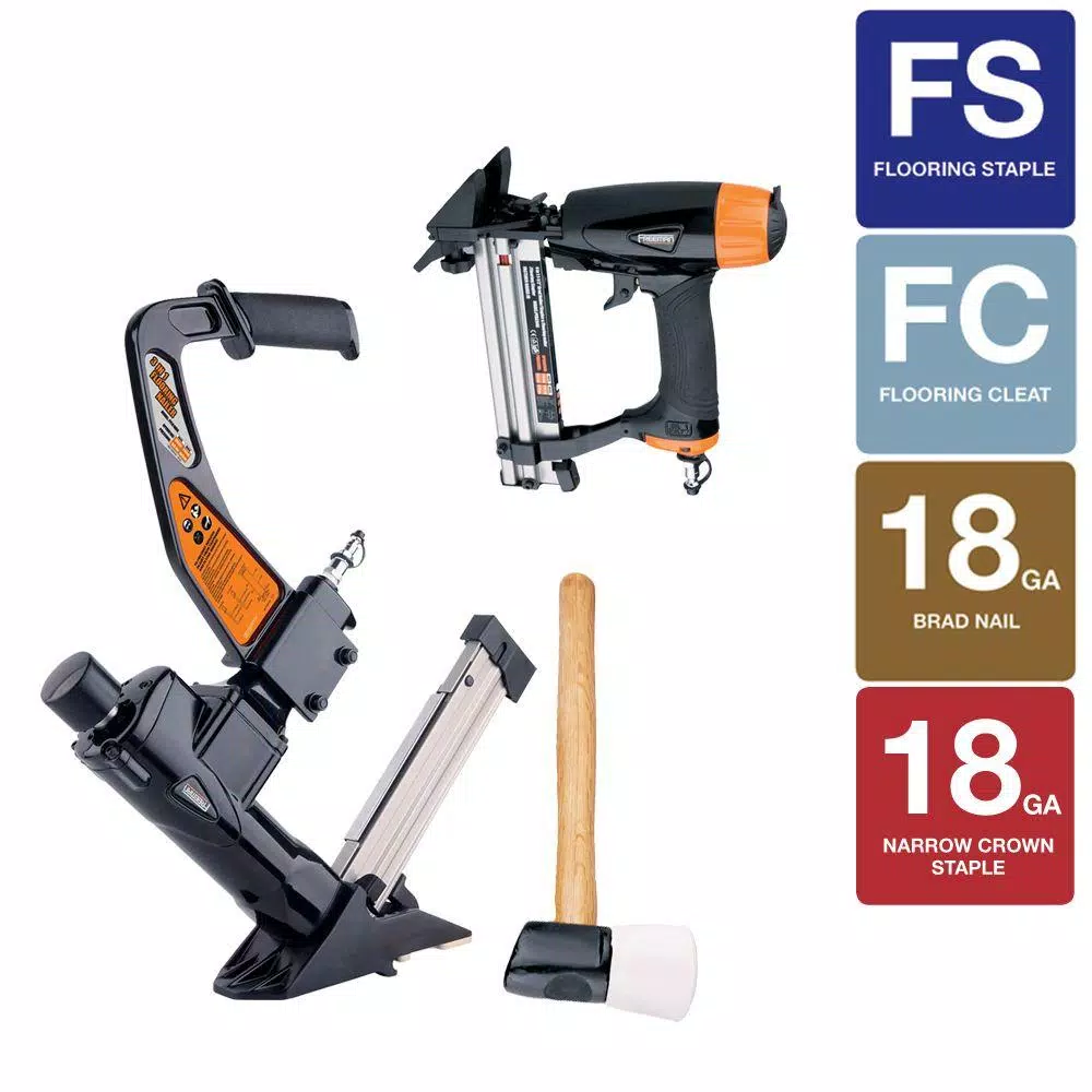 Nail Guns Freeman Professional Pneumatic Flooring Nailer Kit (2-Piece) 2 Nail Guns Freeman Professional Pneumatic Flooring Nailer Kit (2-Piece) - Image 2