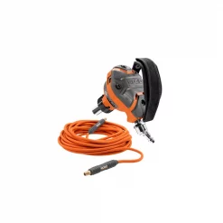 Nail Guns RIDGID 3-1/2 In. Full-Size Palm Nailer With 1/4 In. 50 Ft. Lay Flat Air Hose