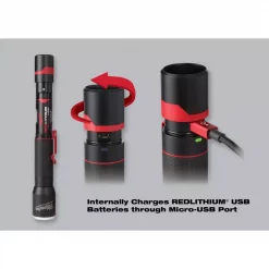 Handheld Flashlights Milwaukee 700 Lumens LED Rechargeable Aluminum Flashlight W/ Extra REDLITHIUM USB Battery -flashlights Shop unnamed file 1465