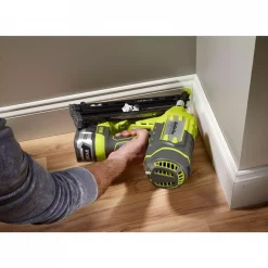 Nail Guns RYOBI 18-Volt ONE+ Lithium-Ion Cordless AirStrike 15-Gauge Angled Finish Nailer (Tool Only) With Sample Nails -flashlights Shop unnamed file 161