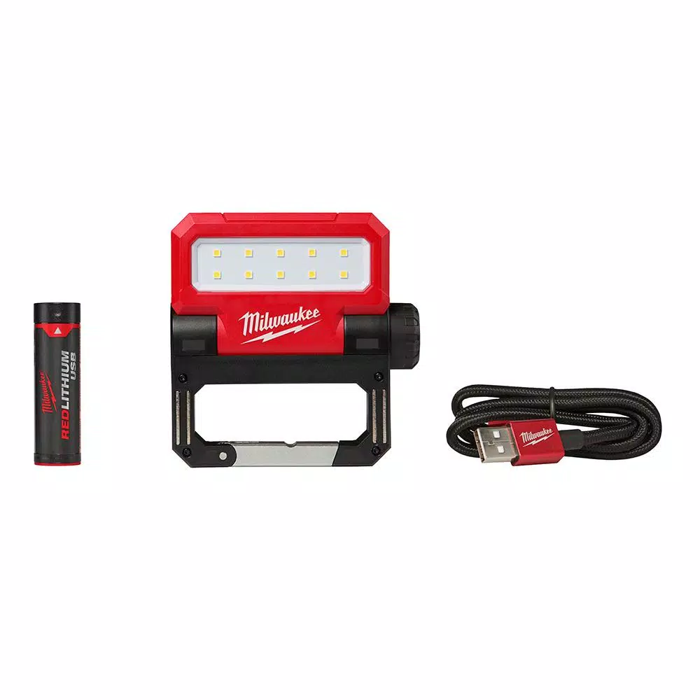 Headlamps Milwaukee 600 Lumens LED USB Rechargeable Low-Profile Hard Hat Headlamp And 550 Lumens Rechargeable Pivoting Flood Light (2-Pack) 3 Headlamps Milwaukee 600 Lumens LED USB Rechargeable Low-Profile Hard Hat Headlamp And 550 Lumens Rechargeable Pivoting Flood Light (2-Pack) - Image 3