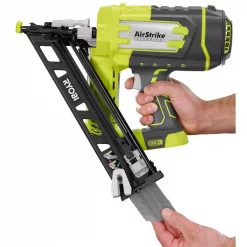 Nail Guns RYOBI 18-Volt ONE+ Lithium-Ion Cordless AirStrike 15-Gauge Angled Nailer Kit With ONE+ Lithium-Ion 2.0 Ah Battery And Charger -flashlights Shop unnamed file 221