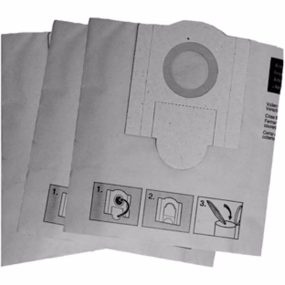 Wet & Dry Vacuum Accessories FEIN Turbo I Dust Bag (3 Pack) 1 Wet & Dry Vacuum Accessories FEIN Turbo I Dust Bag (3 Pack)