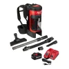 Wet & Dry Vacuums Milwaukee M18 Fuel 18-Volt Lithium-Ion Brushless Cordless 1 Gal. 3-in-1 Backpack Vacuum Kit And One 8.0 Ah Battery And Accessories