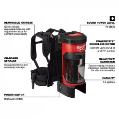 Wet & Dry Vacuums Milwaukee M18 FUEL 18-Volt Lithium-Ion Brushless 1 Gal. Cordless 3-in-1 Backpack Vacuum (Tool-Only) -flashlights Shop unnamed file 2260