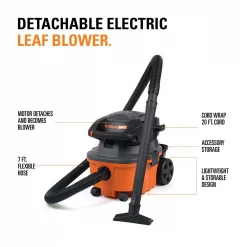 Wet & Dry Vacuums RIDGID 4 Gal. 6.0-Peak HP Wet Dry Vac With Detachable Blower -flashlights Shop unnamed file 2302