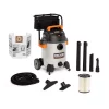 Wet & Dry Vacuums RIDGID 16 Gal. 6.5-Peak HP Stainless Steel Wet/Dry Shop Vacuum With Filter, Hose And Accessories