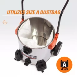 Wet & Dry Vacuums RIDGID 16 Gal. 6.5-Peak HP Stainless Steel Wet/Dry Shop Vacuum With Filter, Hose And Accessories -flashlights Shop unnamed file 2327