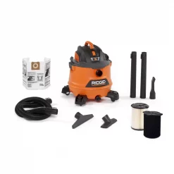 Wet & Dry Vacuums RIDGID 14 Gal. 6.0-Peak HP NXT Wet/Dry Shop Vacuum With Filter, Wet Application Filter, Hose And Accessories