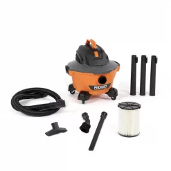 Wet & Dry Vacuums RIDGID 6 Gal. 3.5-Peak HP NXT Wet/Dry Shop Vacuum With Filter, Hose, Wands, Utility Nozzle, Crevice Tool And Dusting Brush