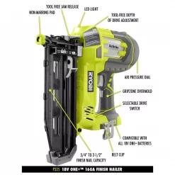 Nail Guns RYOBI 18-Volt ONE+ Lithium-Ion Cordless AirStrike 18-Gauge Brad Nailer And 16-Gauge Straight Nailer 2-Tool Combo Kit -flashlights Shop unnamed file 247
