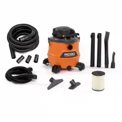 Wet & Dry Vacuums RIDGID 16 Gal. 6.5-Peak HP NXT Wet/Dry Shop Vacuum With Detachable Blower, Filter, 7 Ft. Hose, 20 Ft. Hose And Accessories
