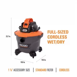 Wet & Dry Vacuums RIDGID 9 Gal. 18-Volt Cordless Wet/Dry Shop Vacuum (Tool Only) With Filter, Hose And Accessories -flashlights Shop unnamed file 2549