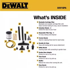 Wet & Dry Vacuums DEWALT 16 Gal. 6.5 HP Poly Wet/Dry Vac With 3 Bags -flashlights Shop unnamed file 2559