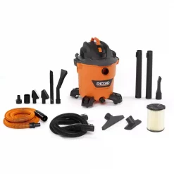 Wet & Dry Vacuums RIDGID 12 Gal. 5.0-Peak HP NXT Wet/Dry Shop Vacuum With Filter, Hose, Accessories And Premium Car Cleaning Kit