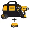 Nail Guns DEWALT 20-Volt MAX XR Lithium-Ion Cordless Brushless 2-Speed 30 Degree Framing Nailer Kit W/ Battery 4Ah And Bonus 5Ah Battery