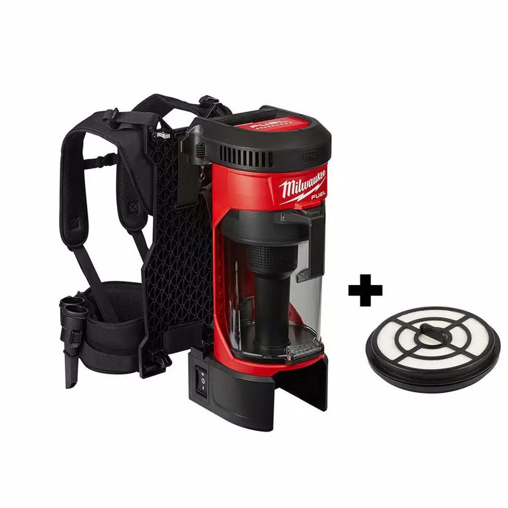 Wet & Dry Vacuums Milwaukee M18 FUEL 18-Volt Lithium-Ion Brushless 1 Gal. Cordless 3-in-1 Backpack Vacuum With Extra HEPA Filter 1 Wet & Dry Vacuums Milwaukee M18 FUEL 18-Volt Lithium-Ion Brushless 1 Gal. Cordless 3-in-1 Backpack Vacuum With Extra HEPA Filter