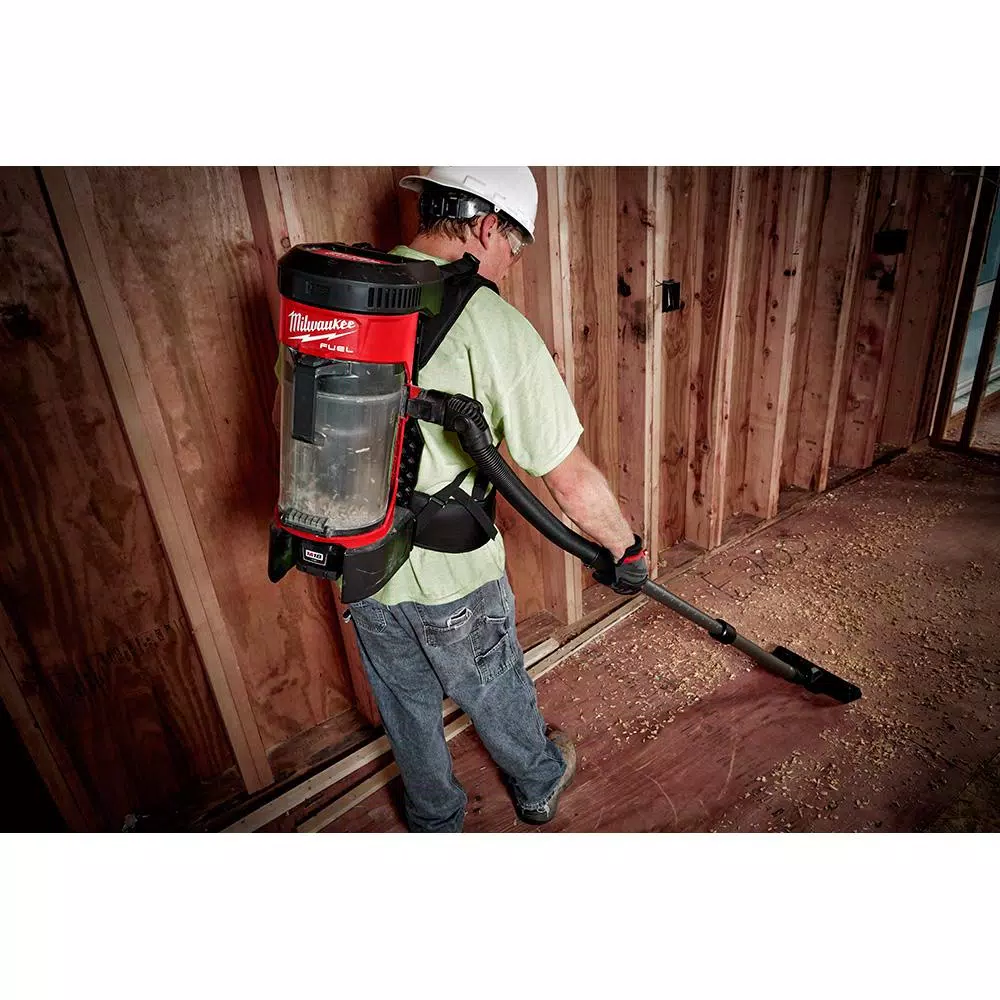 Wet & Dry Vacuums Milwaukee M18 FUEL 18-Volt Lithium-Ion Brushless 1 Gal. Cordless 3-in-1 Backpack Vacuum With Extra HEPA Filter 11 Wet & Dry Vacuums Milwaukee M18 FUEL 18-Volt Lithium-Ion Brushless 1 Gal. Cordless 3-in-1 Backpack Vacuum With Extra HEPA Filter - Image 11