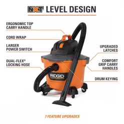 Wet & Dry Vacuums RIDGID 9 Gal. 4.25-Peak HP NXT Wet/Dry Shop Vacuum With Filter, Hose And Accessories -flashlights Shop unnamed file 2856