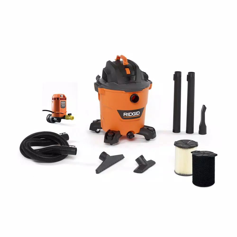 Wet & Dry Vacuums RIDGID 12 Gal. 5.0-Peak HP NXT Wet/Dry Shop Vacuum With Filter, Hose, Accessories, Pump Accessory And Wet Application Filter 1 Wet & Dry Vacuums RIDGID 12 Gal. 5.0-Peak HP NXT Wet/Dry Shop Vacuum With Filter, Hose, Accessories, Pump Accessory And Wet Application Filter