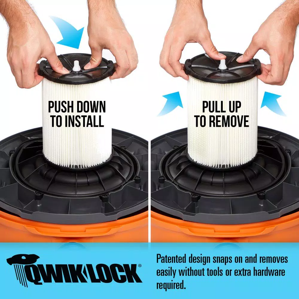 Wet & Dry Vacuums RIDGID 6 Gal. 3.5-Peak HP NXT Wet/Dry Shop Vacuum With Filter, Hose And Accessories 7 Wet & Dry Vacuums RIDGID 6 Gal. 3.5-Peak HP NXT Wet/Dry Shop Vacuum With Filter, Hose And Accessories - Image 7