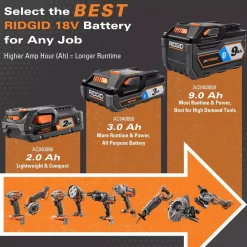 Nail Guns RIDGID 18-Volt Lithium-Ion Cordless Brushless HYPERDRIVE 18-Gauge 2-1/8 In. Brad Nailer, Battery, Charger, Belt Clip, Bag -flashlights Shop unnamed file 326