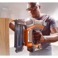 Nail Guns RIDGID 18-Volt Lithium-Ion Cordless Brushless HYPERDRIVE 18-Gauge 2-1/8 In. Brad Nailer, Battery, Charger, Belt Clip, Bag -flashlights Shop unnamed file 331