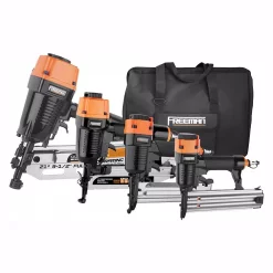 Nail Guns Freeman Pneumatic 21-Degree Framing And Finish Nail Gun Combo Kit With Canvas Bag And Fasteners (4-Piece)