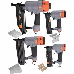 Nail Guns HDX Pneumatic Finishing Kit With Fasteners (4-Piece)