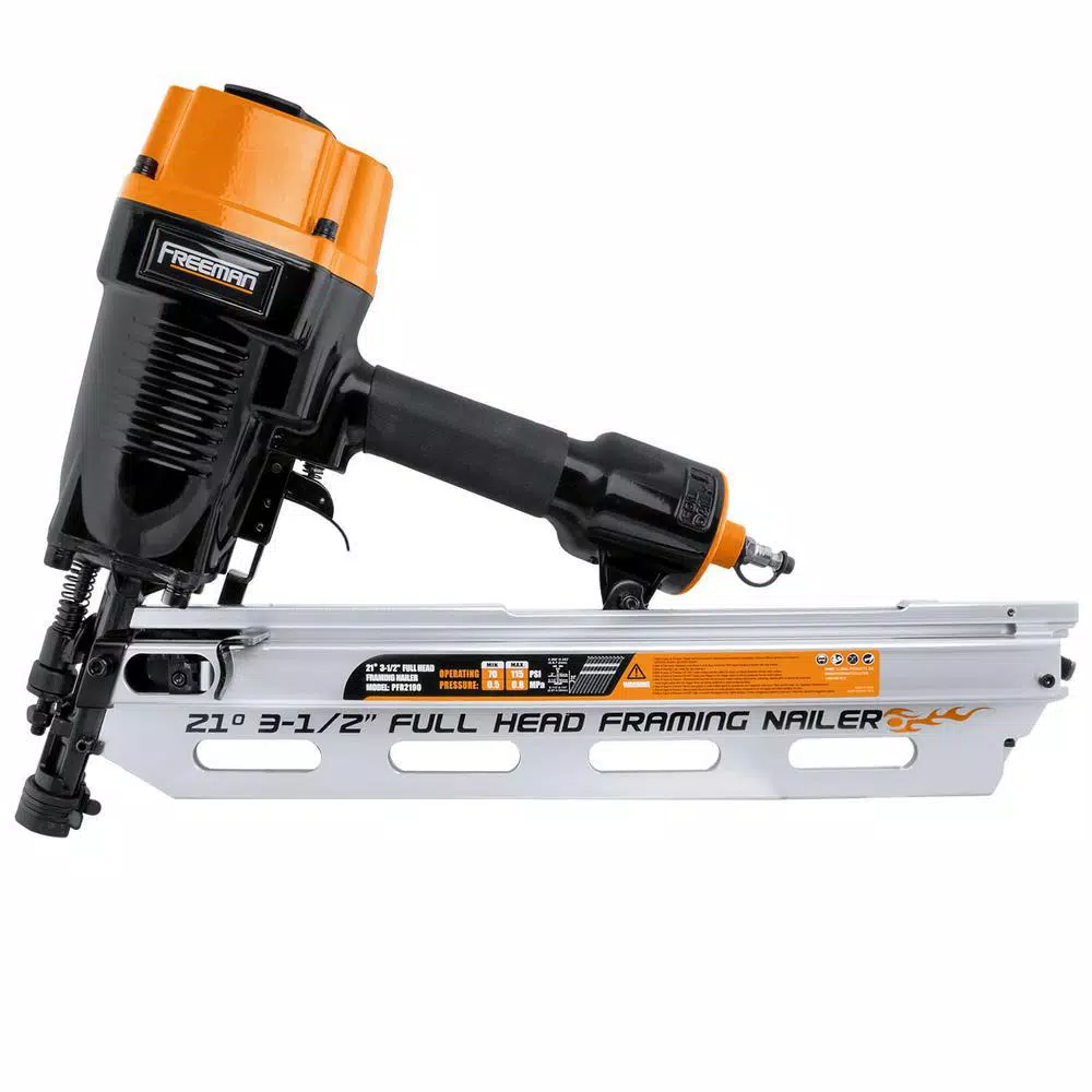 Nail Guns Freeman Pneumatic 3-1/2 In. 21-Degree Framing Nailer With Storage Case And Pneumatic 2-1/2 In. 15-Degree Coil Siding Nailer Kit 4 Nail Guns Freeman Pneumatic 3-1/2 In. 21-Degree Framing Nailer With Storage Case And Pneumatic 2-1/2 In. 15-Degree Coil Siding Nailer Kit - Image 4