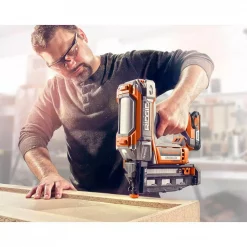 Nail Guns RIDGID 18-Volt Cordless Brushless HYPERDRIVE 16-Gauge 2-1/2 In Straight Finish Nailer, 2 Ah Battery, Charger, Belt Clip And Bag -flashlights Shop unnamed file 985