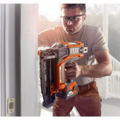 Nail Guns RIDGID 18-Volt Cordless Brushless HYPERDRIVE 16-Gauge 2-1/2 In Straight Finish Nailer, 2 Ah Battery, Charger, Belt Clip And Bag -flashlights Shop unnamed file 986